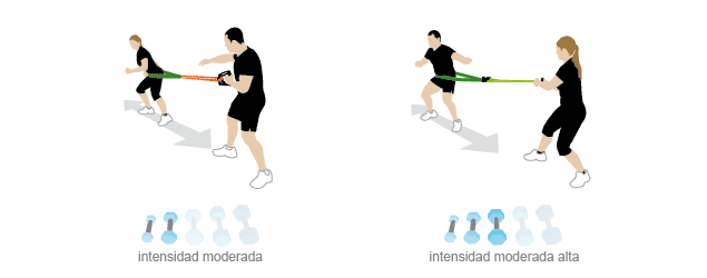 Desplazamientos circuito de agilidad Policía Nacional